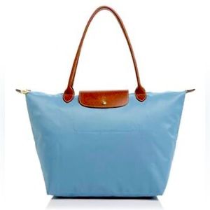 Longchamp Le Pliage Large in Arctic Blue